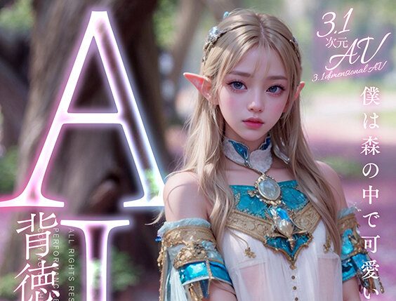 【AINALIND（アイナリンド）】AI背徳エルフ 実世界に迷い込んだつるぺた妖精